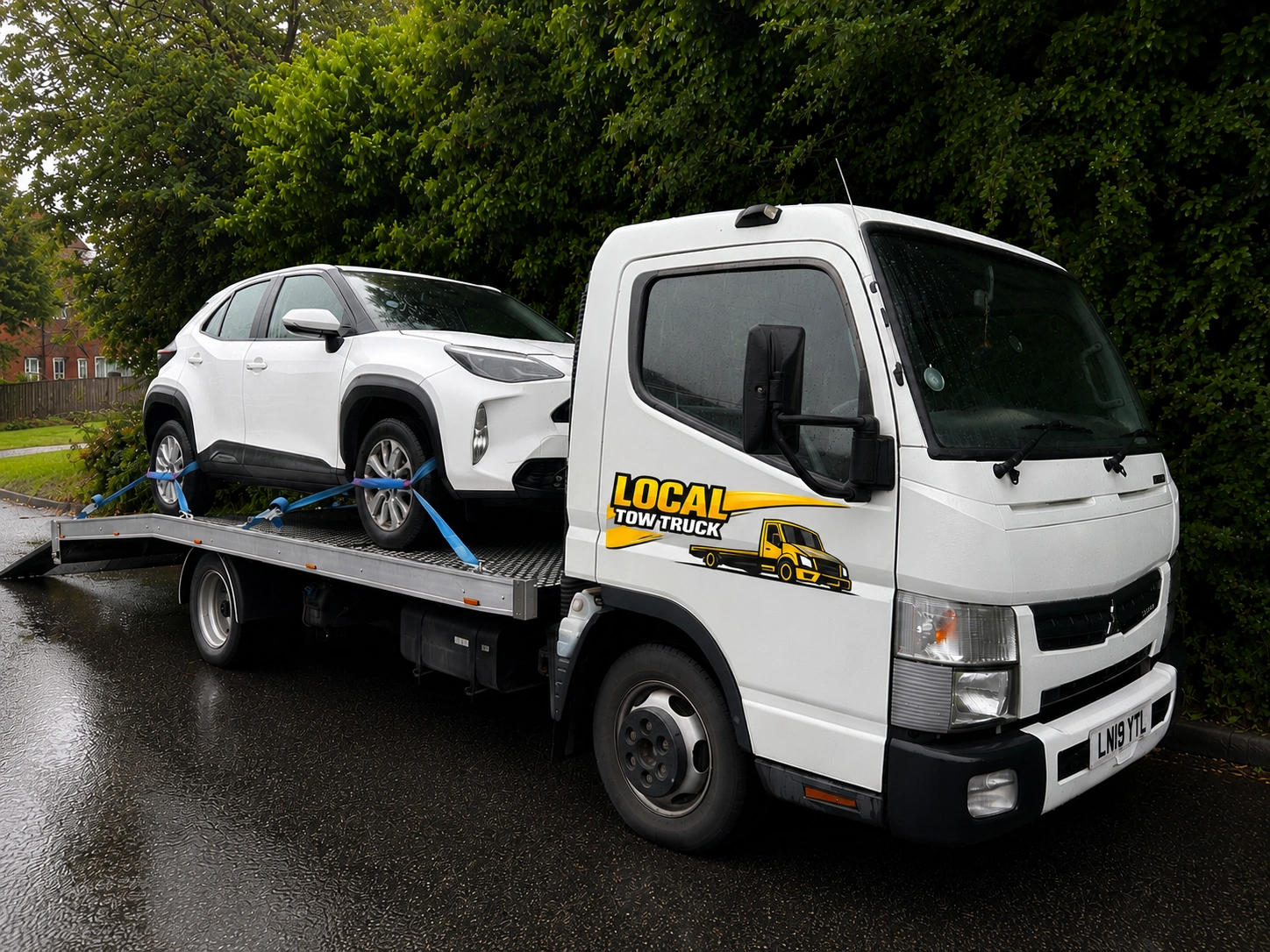Long distance vehicle recovery transport from Macclesfield
